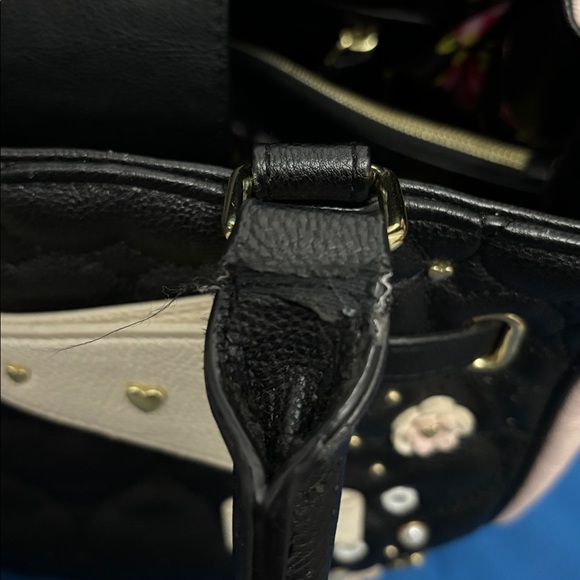 Betsey Johnson Purse Body Trim Lining 100% Polyester Gently Used Tag NotAttached - Picture 7 of 16